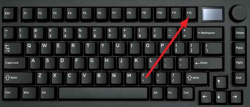 press f12 for acer boot menu