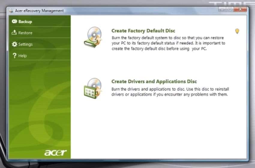 create a drivers and applications disc