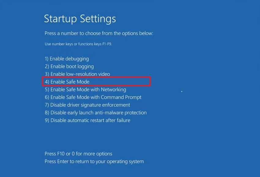 enable safe mode for acer laptop black screen