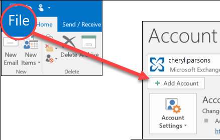 add a new outlook 365 account