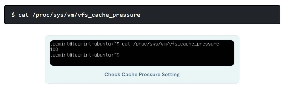 check cache settings