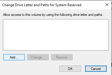 add the drive letter