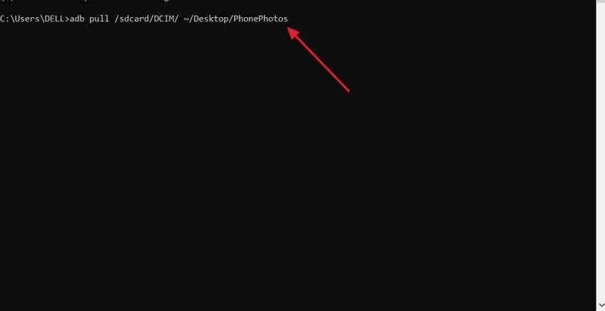 adb pull android files