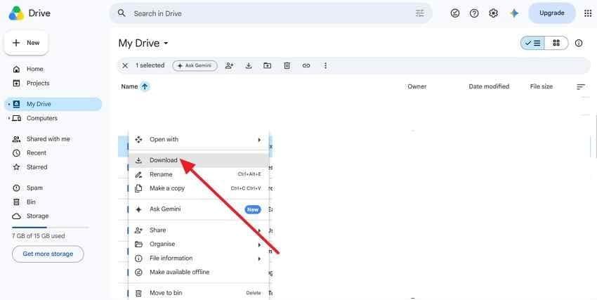 access google drive recover data
