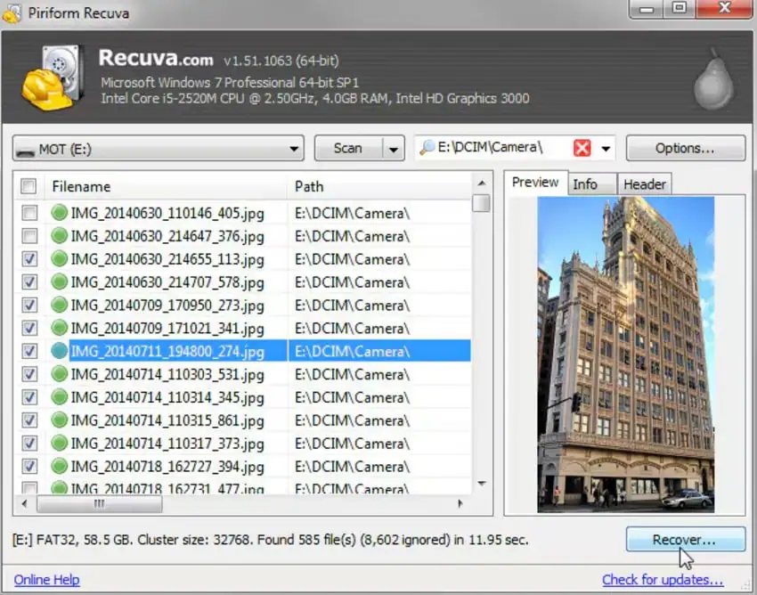 recuva best android recovery software 