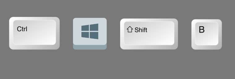 windows crtl shift b 