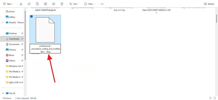 paste and rename bak file