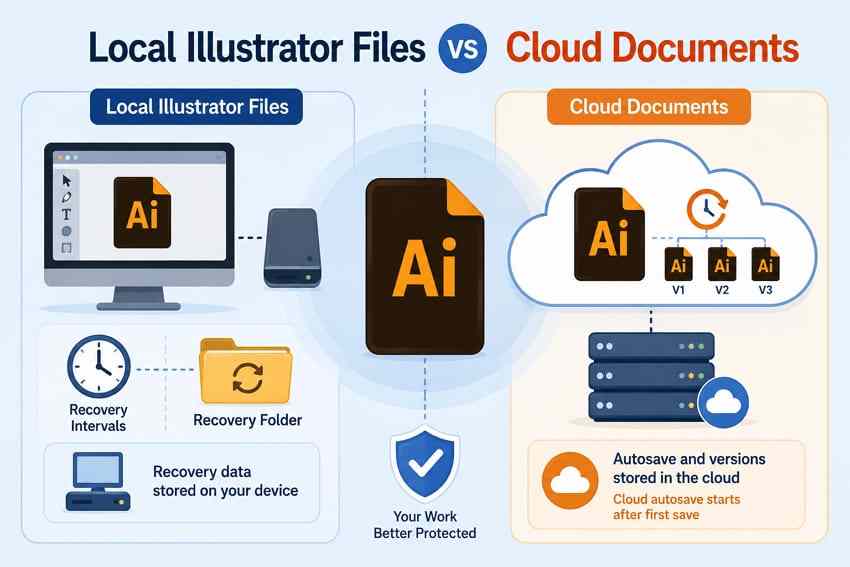 local files vs cloud documents in illustrator