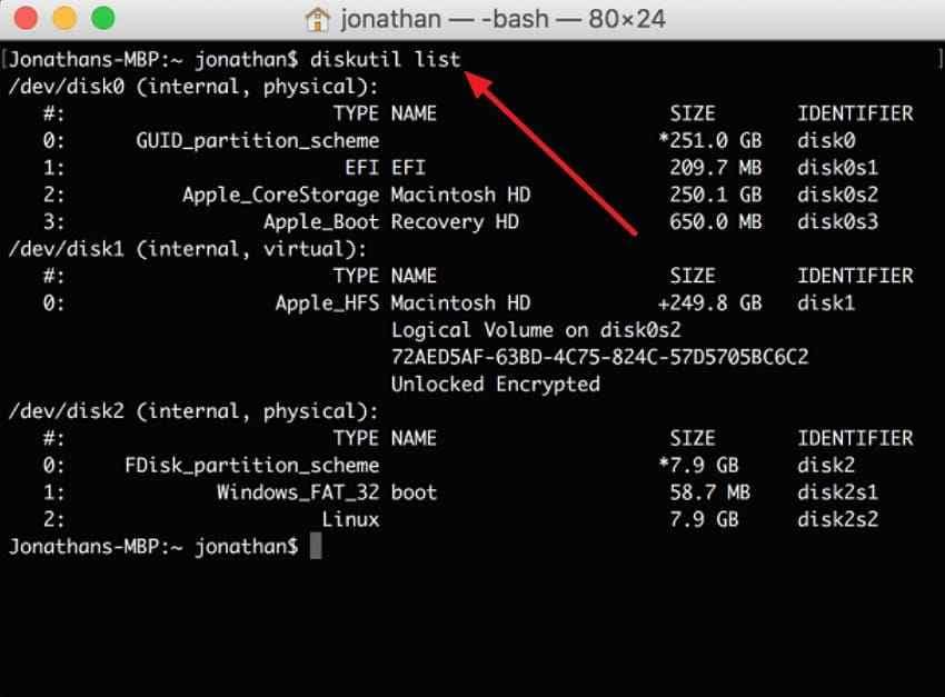 run command in te terminal