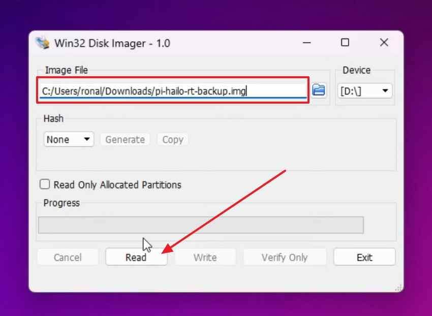 create raspberry pi image file