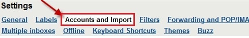 select the accounts and import button