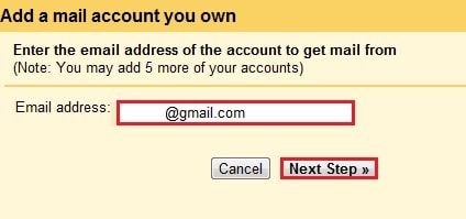 fill in your primary gmail address