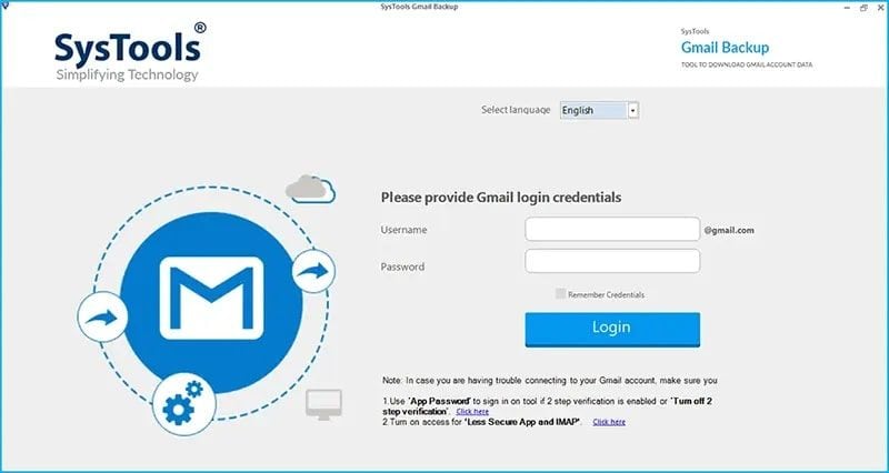 abrir la copia de seguridad de gmail de systools