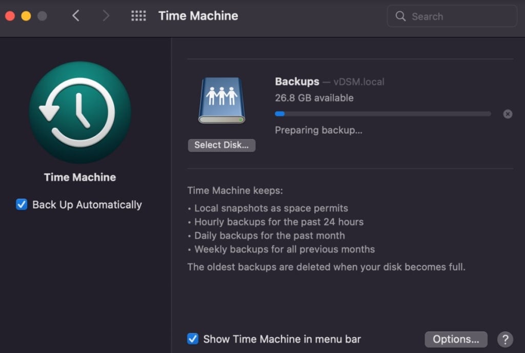 backup icloud to synology