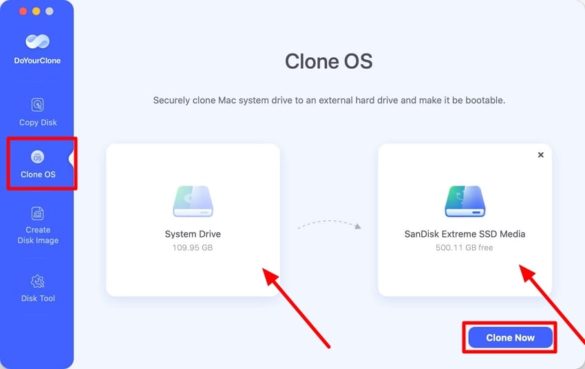 create bootable clone