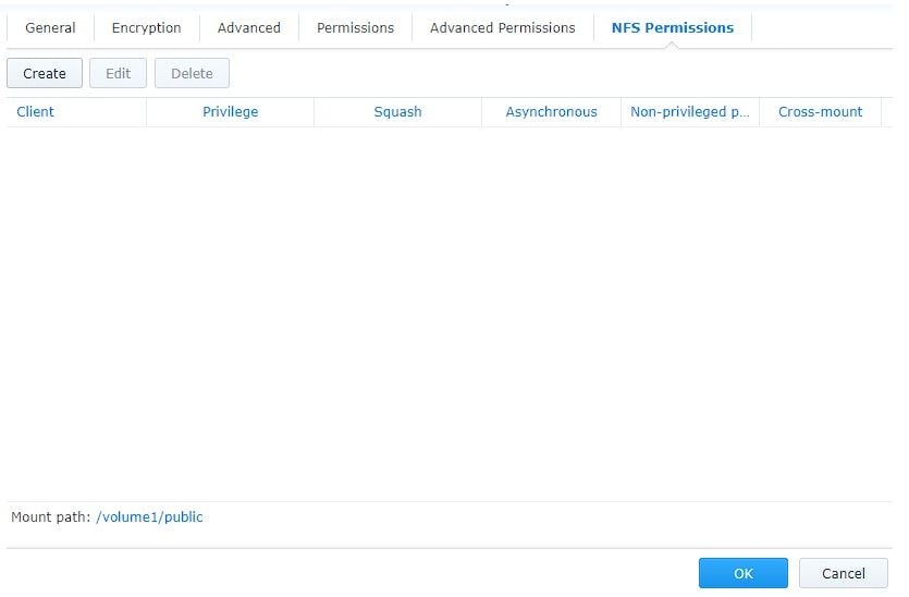 set permissions in synology nas dsm