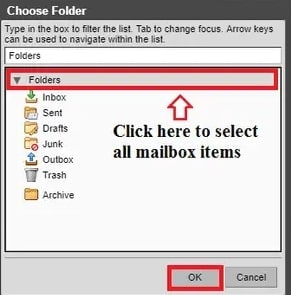 select a folder to back up