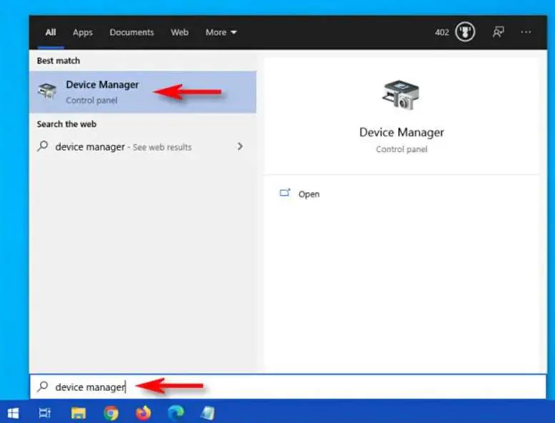 open device manager