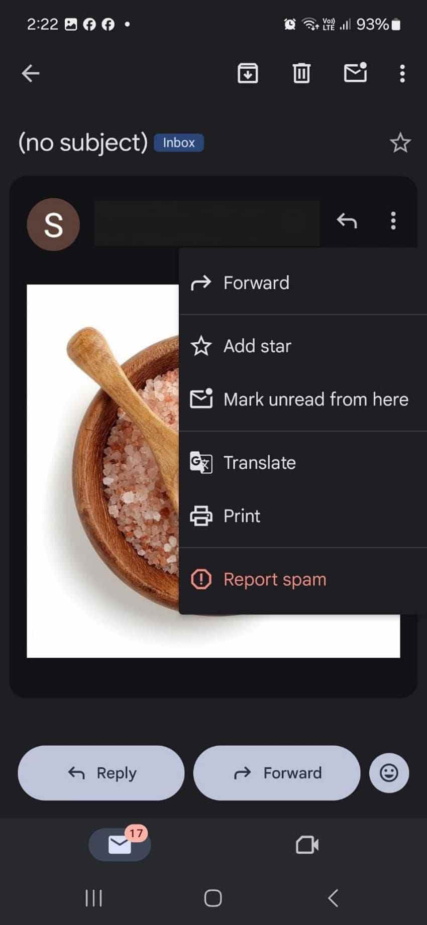 search email inbox