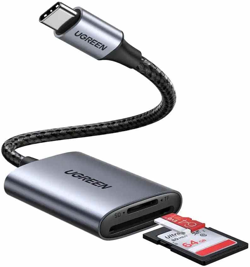 compact ugreen card reader for usb c devices