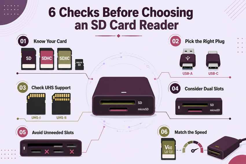 checks for card reader compatibility and speed