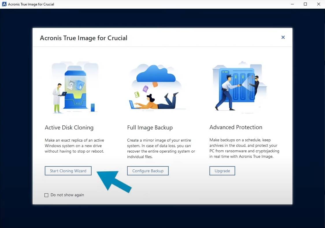 acronis crucial cloning software