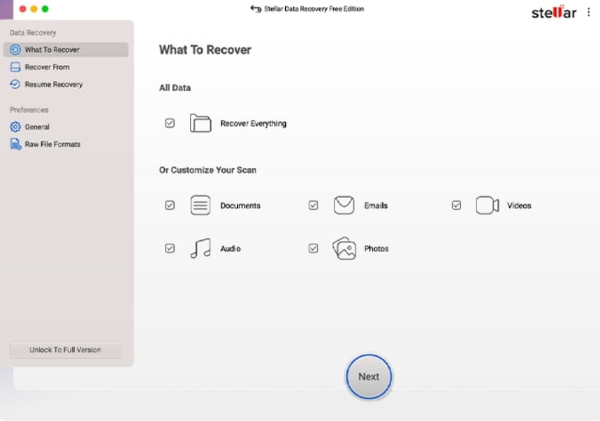 stellar data recovery tool