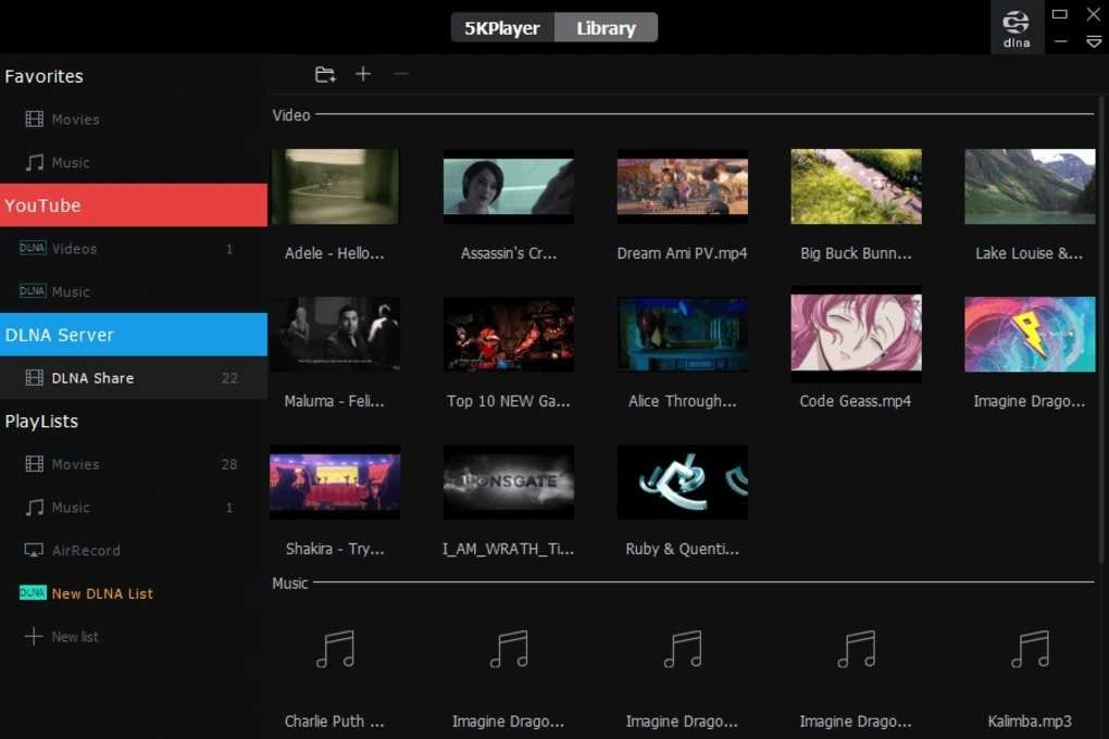 Abrir arquivos WebM com o 5kplayer