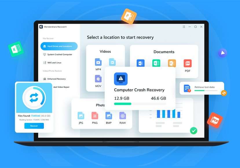 wondershare recoverit portable file recovery software 