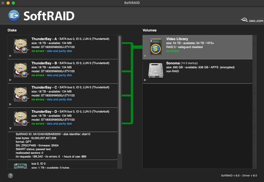 softraid tool raid recovery for mac