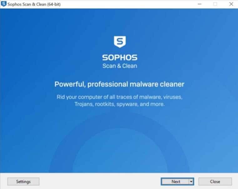 sophos scan and clean 