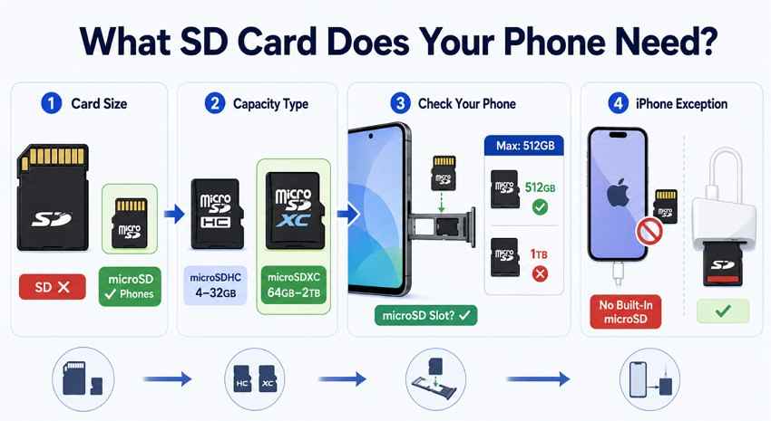 sd card types for phones