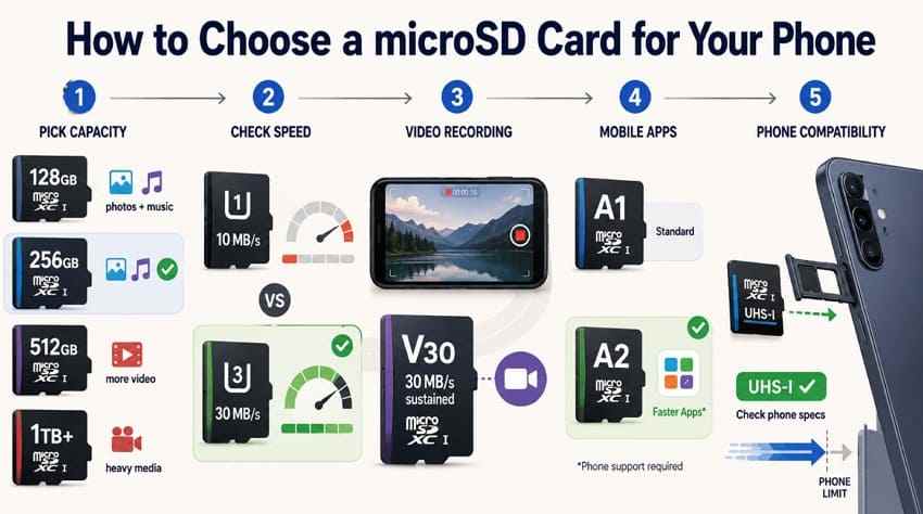 how to choose a microsd card