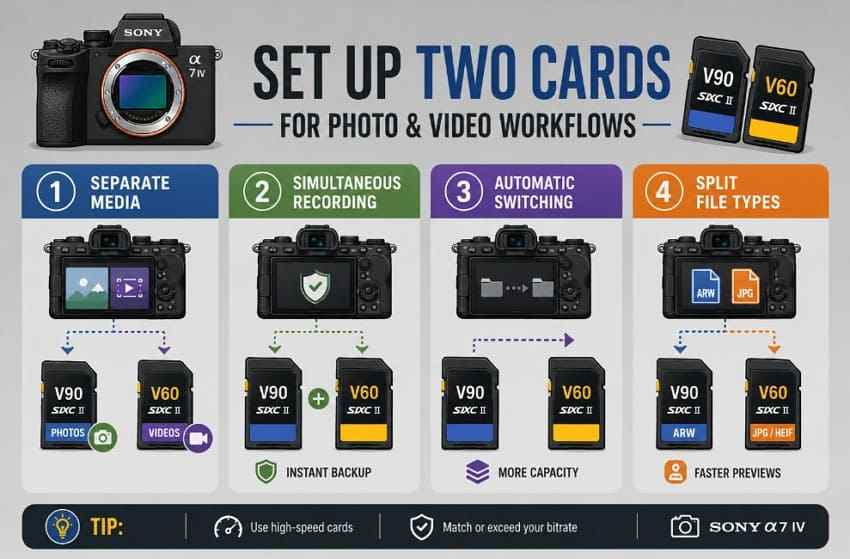 dual card workflow setup