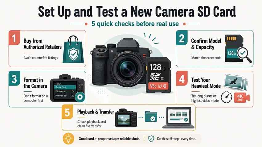 setup sd cards for cameras