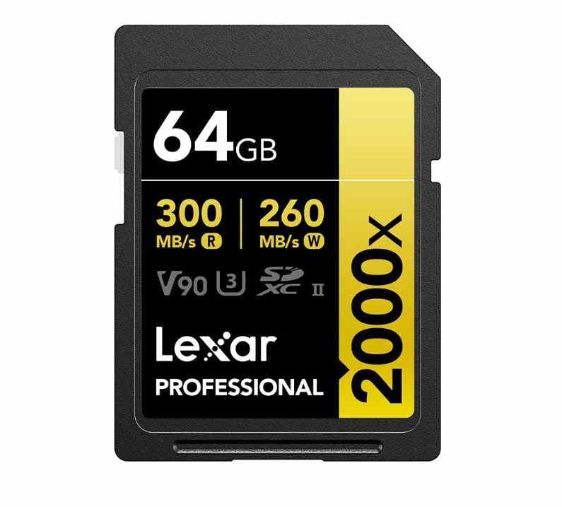 best sd cards for cameras lexar