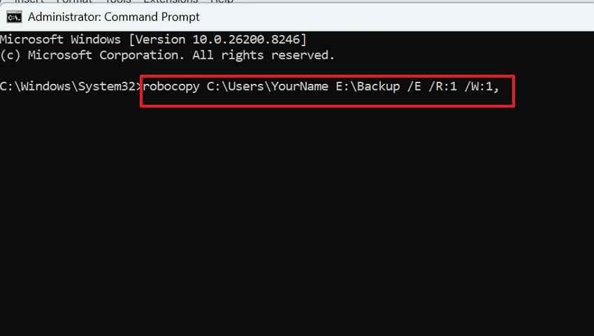 copy files with robocopy