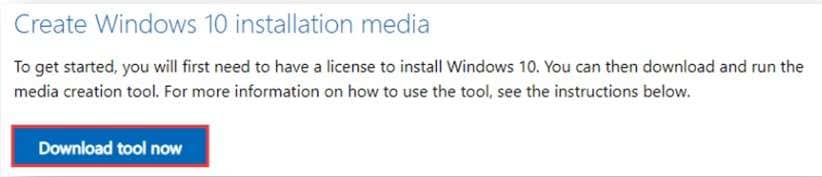 download windows installation media
