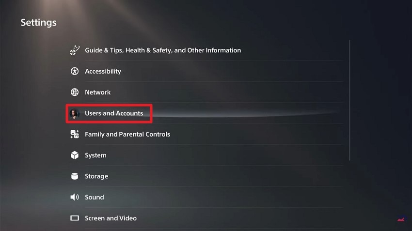 select users and accounts