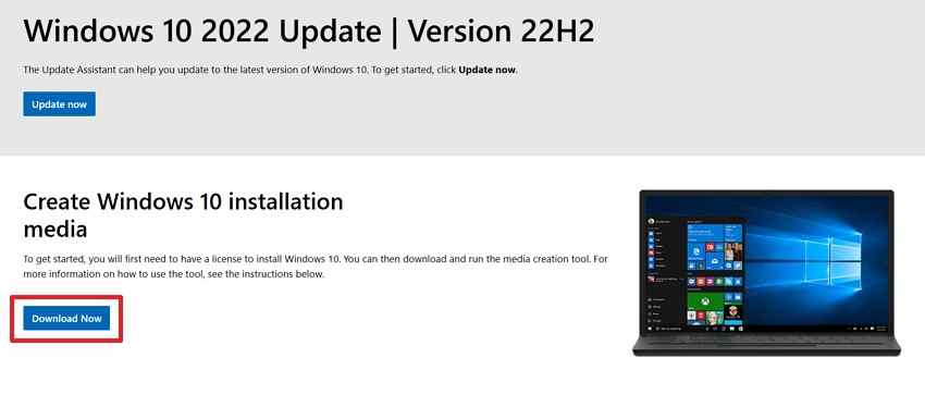 download windows 10 installation media