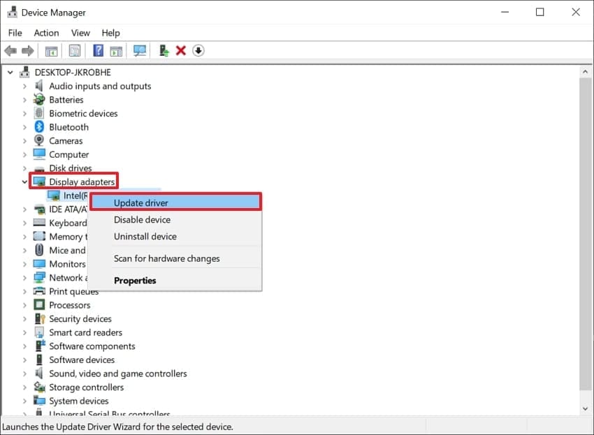 choose update drivers