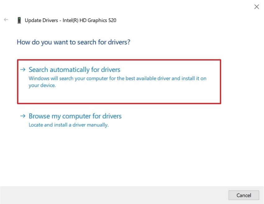 click on search automatically