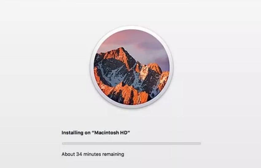 wait for the installation process ends
