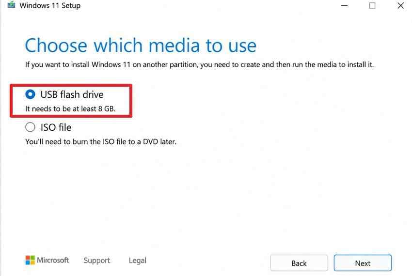 create windows installation usb