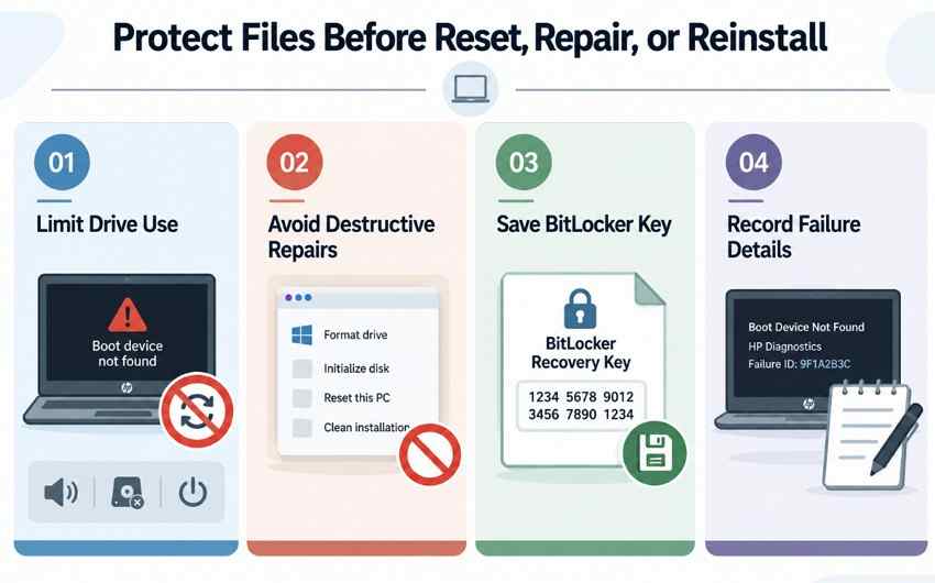 protect files before hp repair