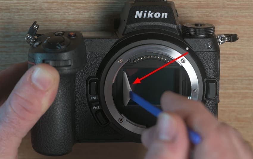 swipe camera shutter lens