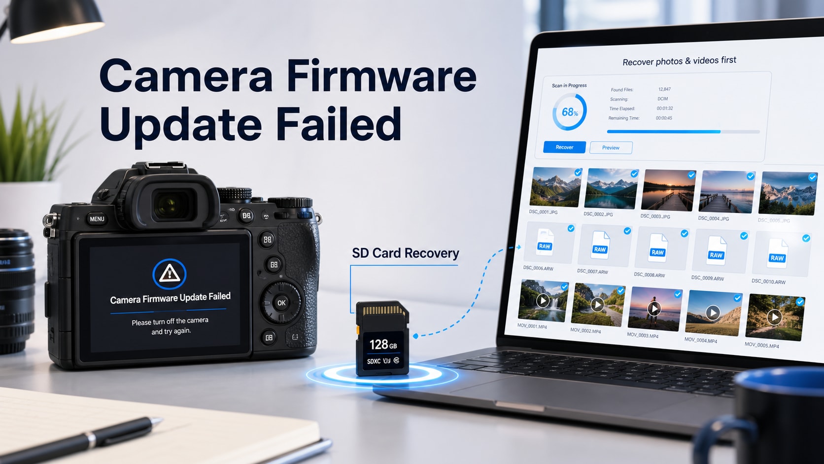Camera Firmware Update Failed? Recover Photos and Videos from SD Card