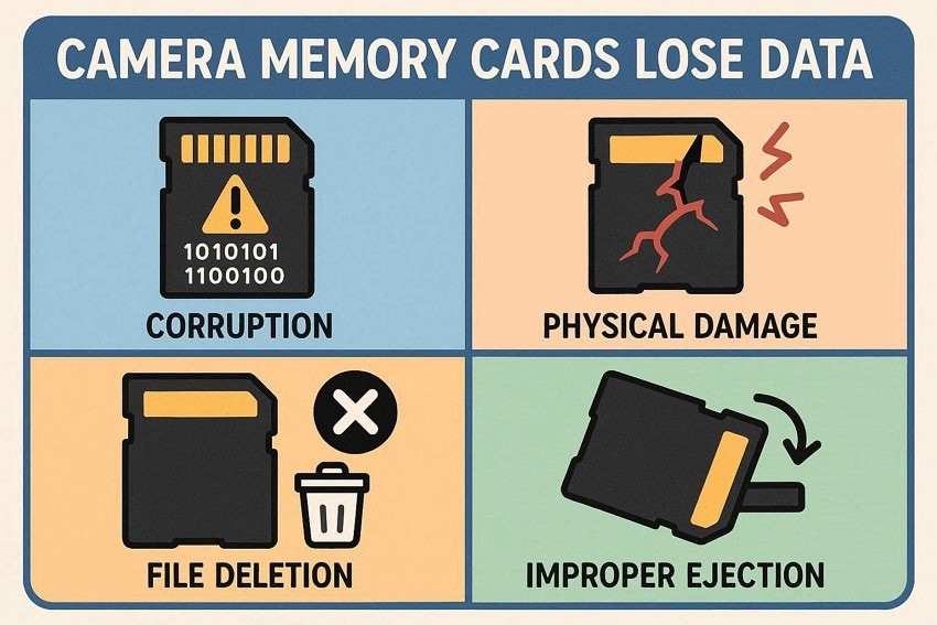 why memory cards lose data