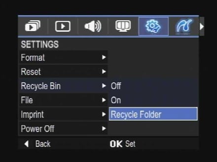 check camera internal trash