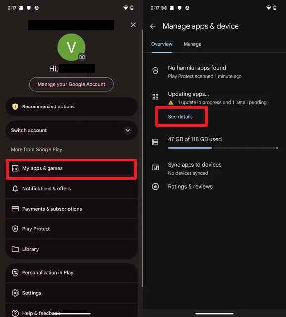 update snapchat on android